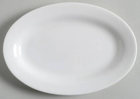 Pure Vanilla 8" Oval Serving Platter