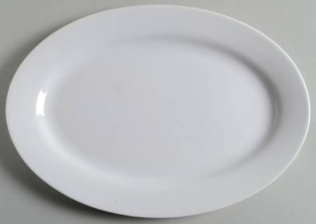 Pure Vanilla 12" Oval Serving Platter