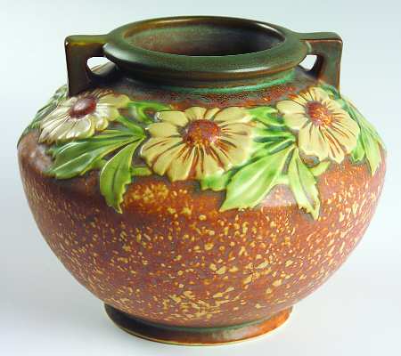 Dahlrose Terra Cotta 6" Handled Vase
