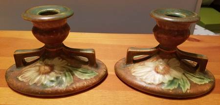 Dahlrose Terra Cotta 3" Candlestick