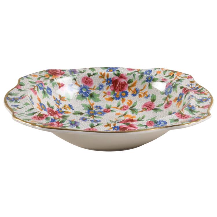 Old Cottage (Earthenware, Circa 1995) Rim Soup Bowl