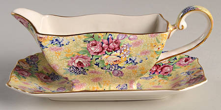 Welbeck (Bone, Circa 1995) Gravy Boat & Underplate