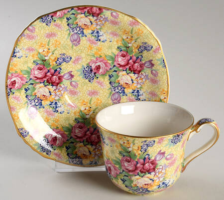 Welbeck (Bone, Circa 1995) Footed Cup & Saucer Set