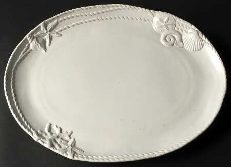 Nautilus Nets 18" Oval Serving Platter