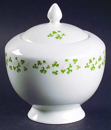 Trellis Shamrock (Century) Sugar Bowl & Lid