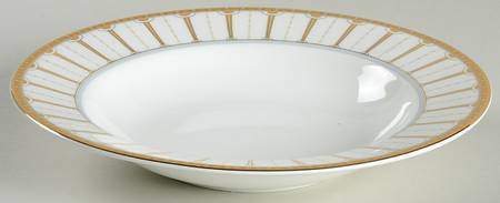 Sovereign (Gold Lines on Rim) Rim Soup Bowl