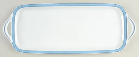 Tropic Blue (No Monogram) Oblong Cake Plate