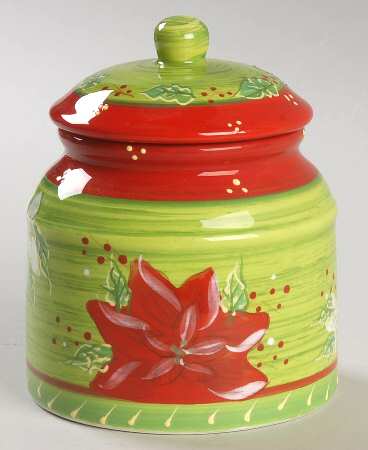 Holly Christmas Sugar Bowl & Lid