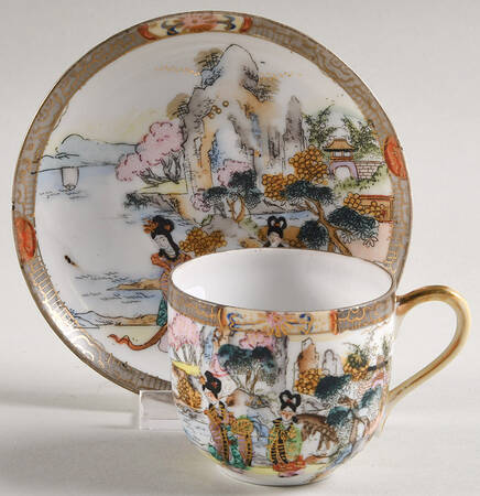 RKQ1 Flat Demitasse Cup & Saucer Set