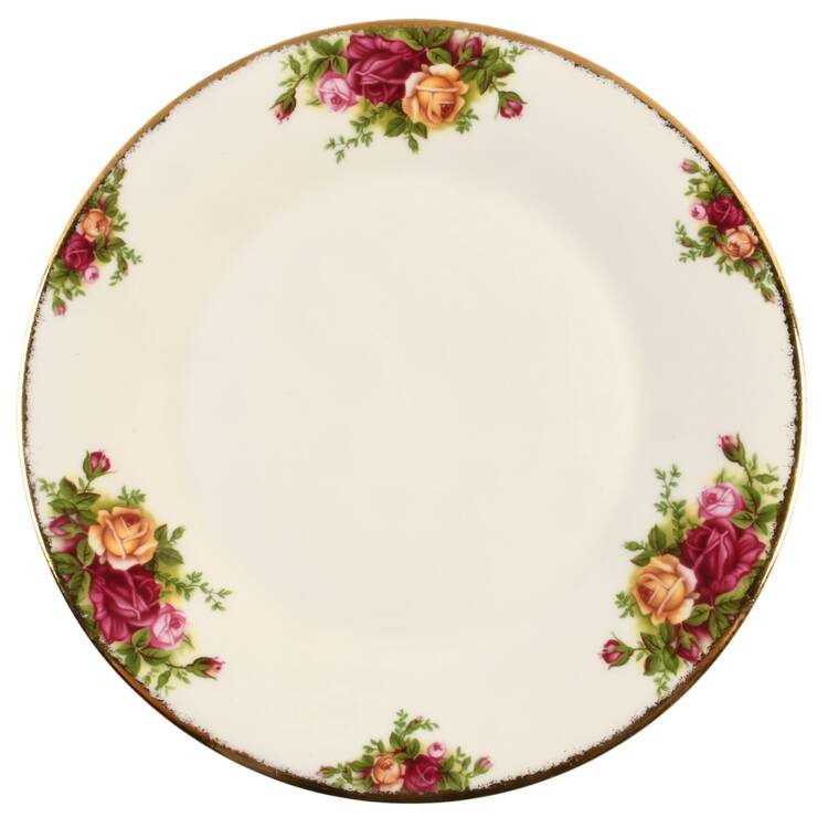 Old Country Roses (Not Fluted) Luncheon Plate