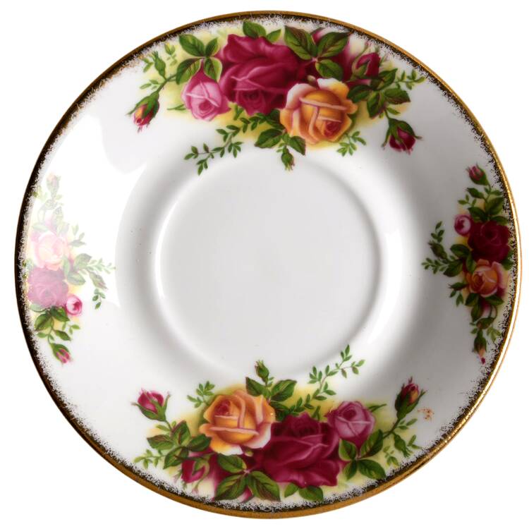 Old Country Roses (Not Fluted) Saucer for Flat Demitasse Cup