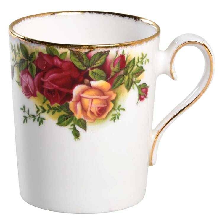 Old Country Roses (Not Fluted) Flat Demitasse Cup