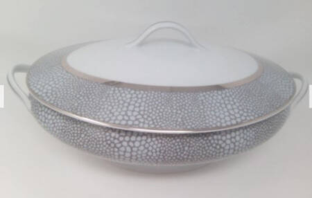 Makassar-Platinum Tureen &  Lid