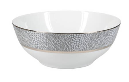 Makassar-Platinum 9" Salad Serving Bowl