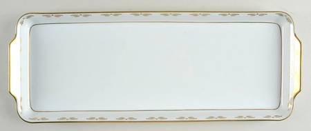 Oasis White Oblong Cake Plate