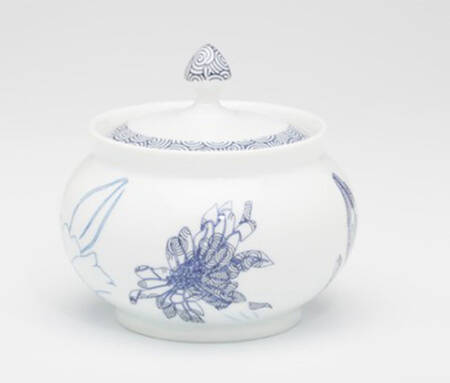 Reve Bleu Sugar Bowl & Lid