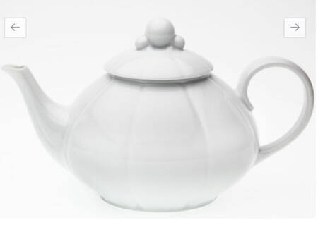 Nymphea White Teapot & Lid