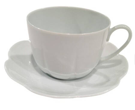Nymphea White Breakfast Cup & Saucer Set