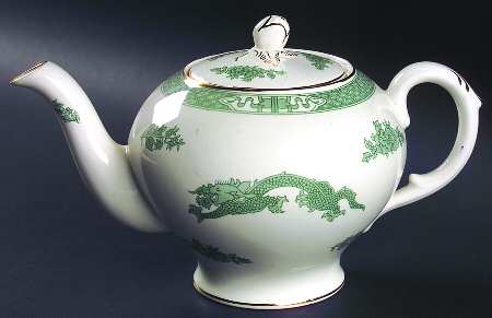 Dragon Green Teapot & Lid