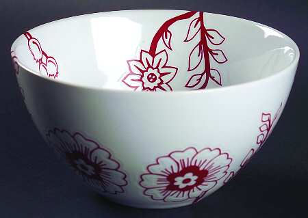 Stanford Park Red Soup/Cereal Bowl