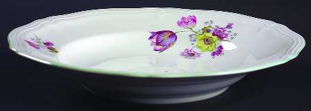 2653 (Chippendale, White, Green Trim) by Rosenthal - Continental