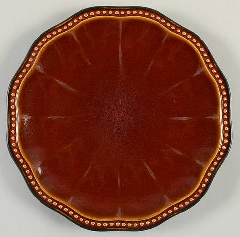 Hobnail Red Brick Salad Plate