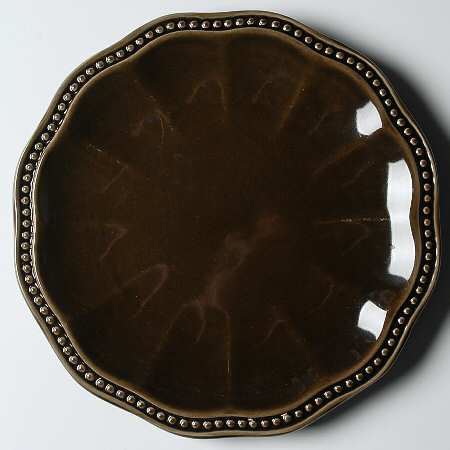 Hobnail Cocoa Salad Plate