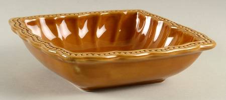 Hobnail Honey Square Soup/Cereal Bowl