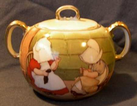 Sunbonnet Babies Sugar Bowl & Lid