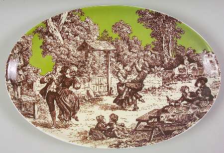 Famille a Table 15" Oval Serving Platter