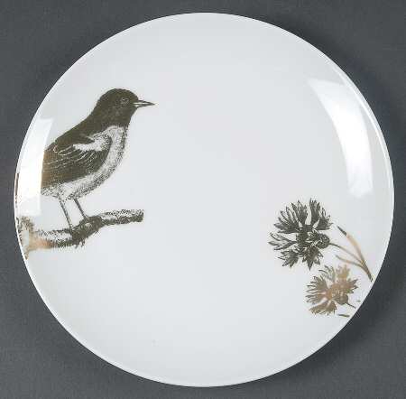 Four Calling Birds Salad/Dessert Plate