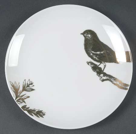 Four Calling Birds Salad/Dessert Plate