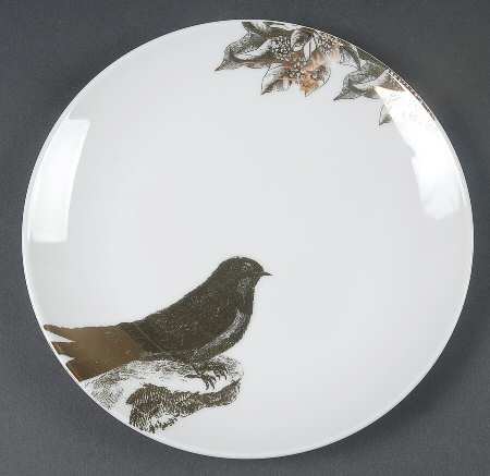 Four Calling Birds Salad/Dessert Plate