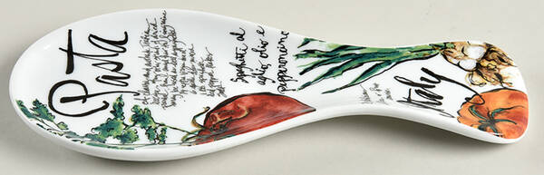 Pasta Italiana Spoon Rest/Holder (Holds 1 Spoon)