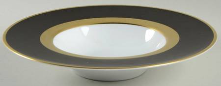 Gala (Black) Rim Soup Bowl