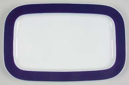 Secunda Blue 15" Oval Serving Platter