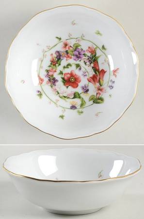 Flower Fantasy Fruit/Dessert (Sauce) Bowl
