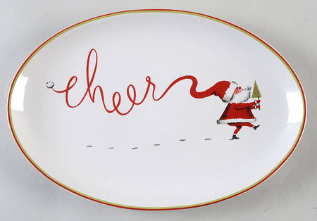 Merry Santa Cookie Plate
