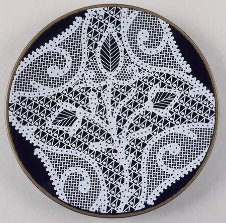 Crochet Collection Cobalt Blue Salad Plate
