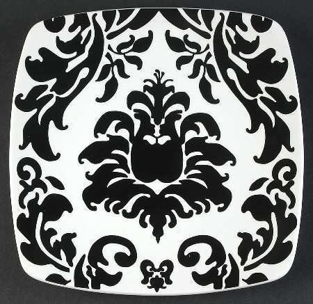 Damask Collection Square Salad Plate
