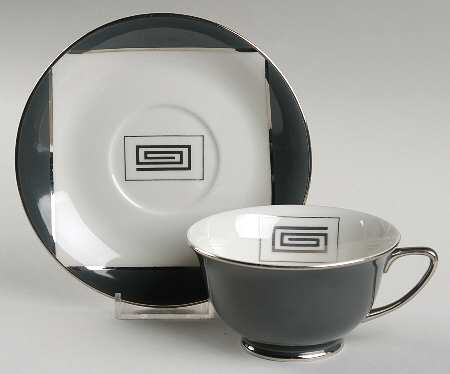 ROJ244 Footed Cup & Saucer Set