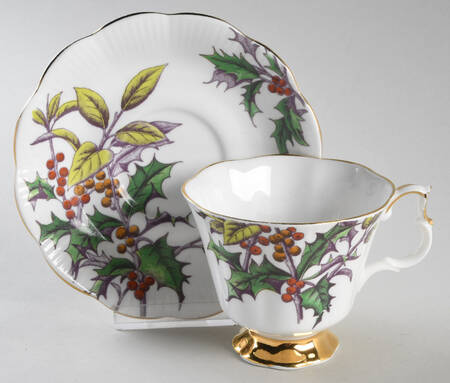 Flower of the Month Series Footed Cup & Saucer Set