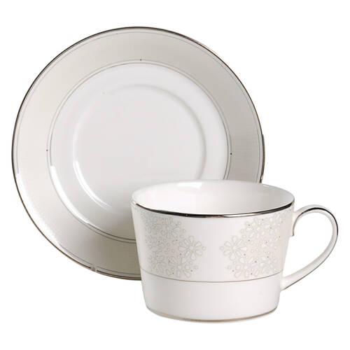 Modern Love Flat Cup & Saucer Set