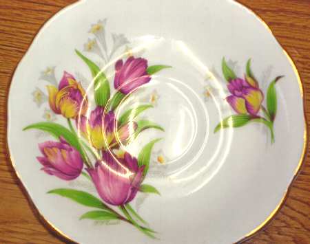 Fantasy (Pink Yellow Tulips) Saucer