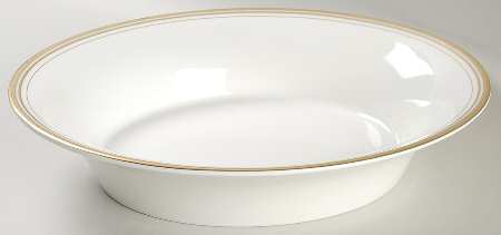 Ruban d'Or 10" Oval Vegetable Bowl