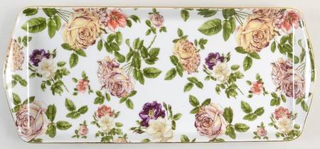 RDV8 (Gold Trim) 13" Rectangular Tray