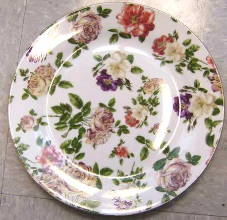 RDV8 (Gold Trim) Dinner Plate