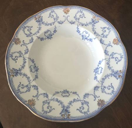 Cathlyn Blue (Gold Trim) by Ridgway (Ridgways)