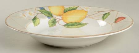 Fruit Salad Large Rim Soup Bowl