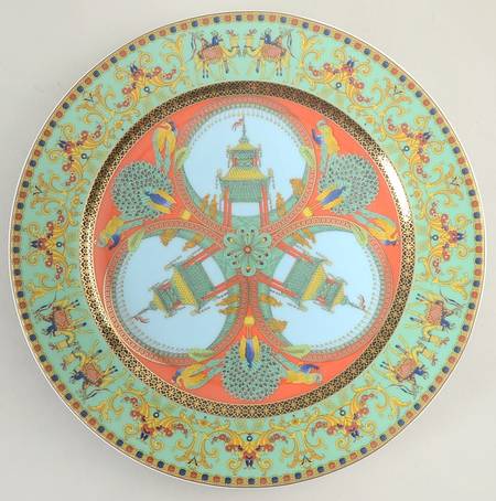Marco Polo Salad Plate with 25th Anniversary Backstamp